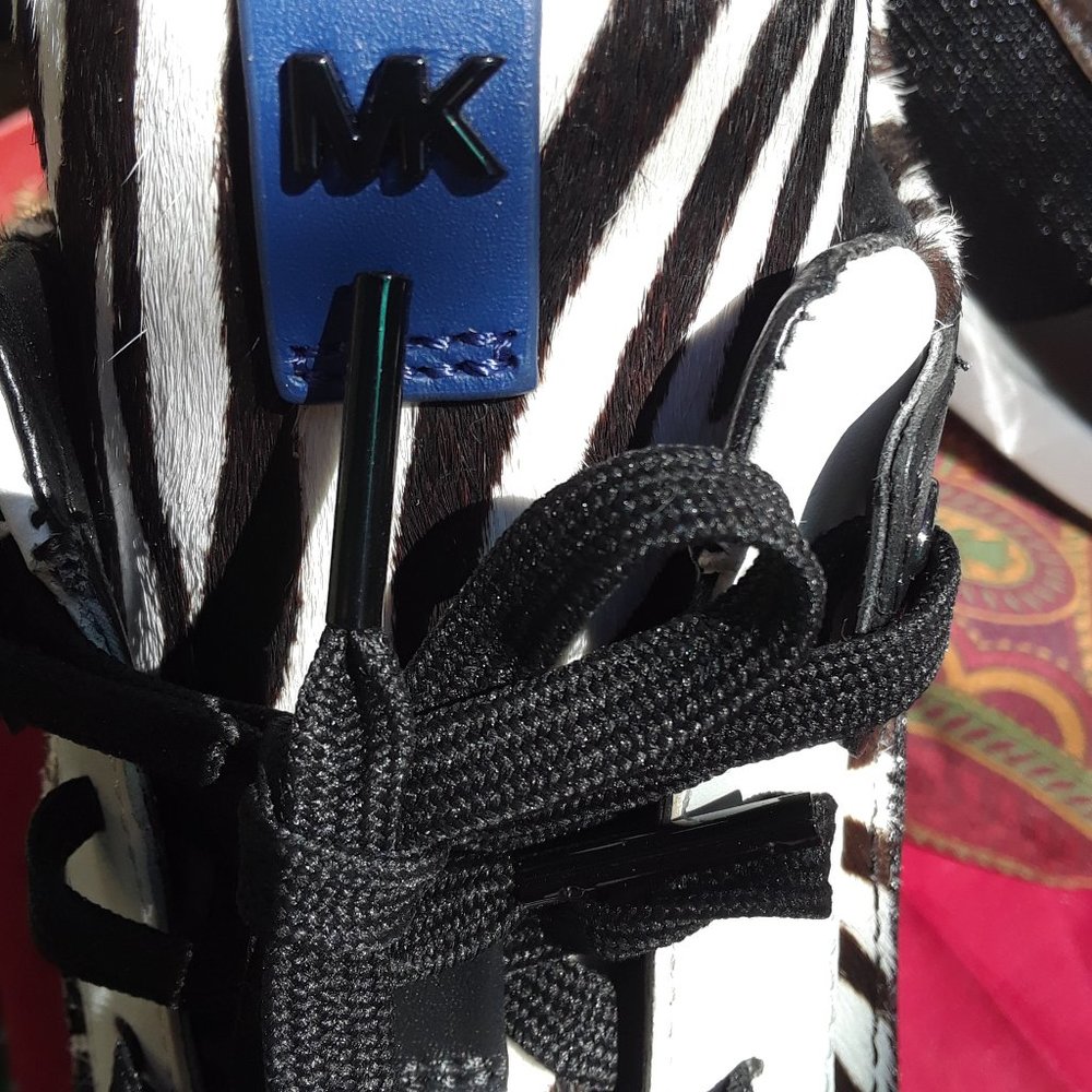 Michael Kors Georgie Calf Hair Trianers. - Picture 3 of 12